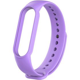 Techmaster Açık Mor Xiaomi Mi Band 5 Mi Band 6 Mi Band 7 TME Silikon Kordon Kayış