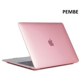 Techmaster Apple Macbook Pro 15 2016 A1707 Kristal Şeffaf Kapak Pembe Kılıf