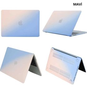 Techmaster Apple Macbook Pro 15 2016 A1707 Rainbow Ultra İnce Mavi Kılıf