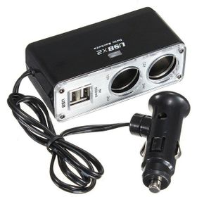 Techmaster Araba Soket Araç Çakmak Çoklayıcı 2 Usb Çoğaltıcı