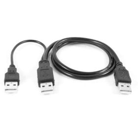 Techmaster Harici Diskler İçin Y Kablo 3 Uçlu USB 2.0 Kablo