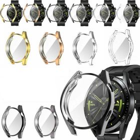 Techmaster Huawei Watch Gt3 Renk: Şeffaf 46 mm Silikon Kapak Kılıf Ekran Koruyucu