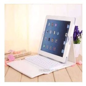 Techmaster İpad Mini Bluetooth Klavyeli Beyaz Kılıf
