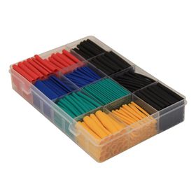Techmaster Kutulu 530 Adet Isıyla Daralan Makaron Polyolefin Shrink Renkli Set