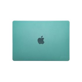 Techmaster MacBook Air M1 A2337 A2179 A1932 Karbon Fiber Görünümlü Kapak Koruma Yeşil Kılıf
