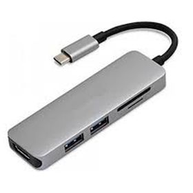 Techmaster Type-C 5in1 4K Hdmi 2xUsb 3.0 Sd Tf Kart Girişli Çevirici Otg Hub