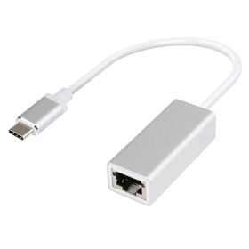 Techmaster Type-C Gigabit RJ45 Ethernet Lan Bağlantı Çevirici Adaptörü