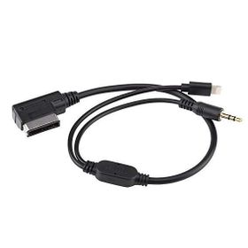 Techmaster Vw Audi 3.5 mm Aux Kablosu ve iPhone Lightning Şarj