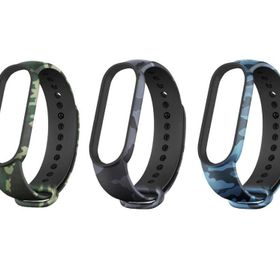 Techmaster Xiaomi Mi Band 5 Mi Band 6 Mi Band 7 Kamuflaj Desen Kordon