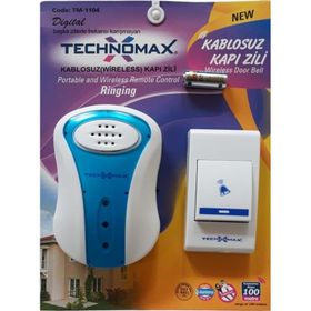 Technomax TM-1104 Çok Frekanslı Kablosuz Zil