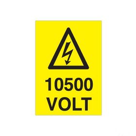 Technopa 10500 Volt Uyarı Levhası
