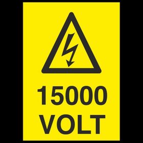 Technopa 15000 Volt 70 x 100 cm Uyarı Levhası