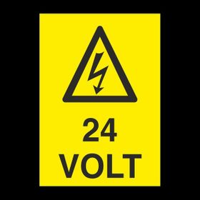 Technopa 24 Volt 50 x 70 cm Uyarı Levhası