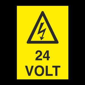 Technopa 24 Volt Uyarı Levhası