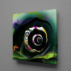Technopa 3 Boyutlu Çiçek 110x110 cm Kanvas Tablo