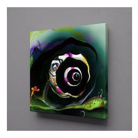 Technopa 3 Boyutlu Çiçek 80x80 cm Kanvas Tablo