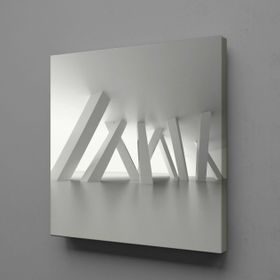 Technopa 3 Boyutlu Soyut Çubuklar 100x100 cm Kanvas Tablo