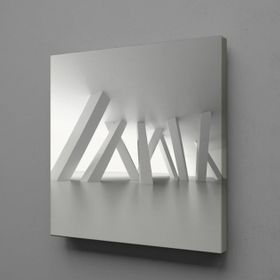 Technopa 3 Boyutlu Soyut Çubuklar 40x40 cm Kanvas Tablo