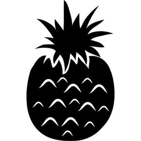 Technopa 40 cm Uzunluk Ananas Folyo Sticker