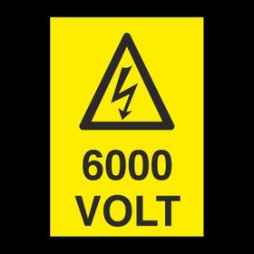 Technopa 600 Volt 50 x 70 cm Uyarı Levhası