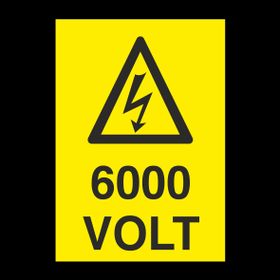 Technopa 600 Volt Uyarı Levhası