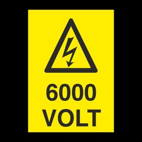 Technopa 600 Volt Uyarı Levhası