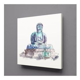 Technopa Amida Buddha 50x50 cm Kanvas Tablo