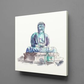 Technopa Amida Buddha 70x70 cm Kanvas Tablo