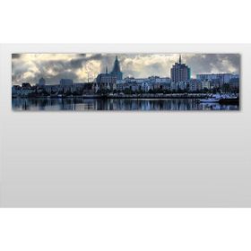 Technopa Amsterdam ve Akarsu 300x100 cm Kanvas Tablo