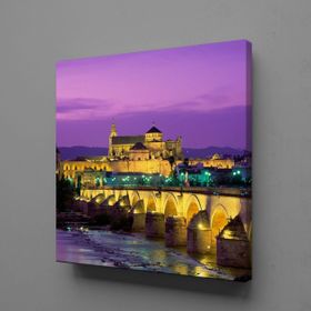 Technopa Antik Şehir 25x25 cm Kanvas Tablo