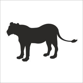 Technopa Aslan 50 cm Folyo Duvar Stickerı