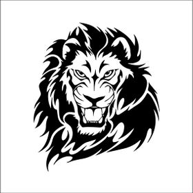 Technopa Aslan 50 cm Folyo Duvar Stickerı