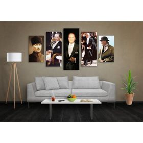 Technopa Atatürk Resim Modelleri 190x110 cm Kanvas Tablo