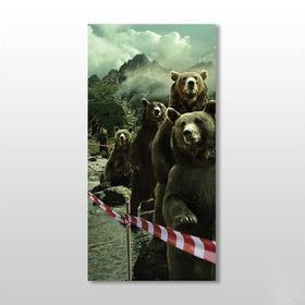 Technopa Ayılar 140x210 cm Kanvas Tablo