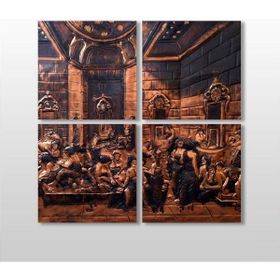 Technopa Bakır Tablo 110x110 cm Kanvas Tablo