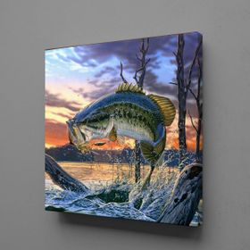 Technopa Balık 40x40 cm Kanvas Tablo