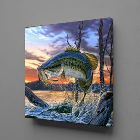 Technopa Balık 50x50 cm Kanvas Tablo