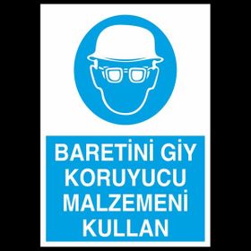 Technopa Baretini Giy 50 x 70 cm Uyarı Levhası