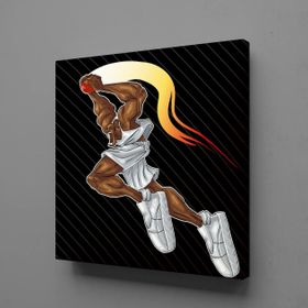 Technopa Basketbol Temalı 50x50 cm Kanvas Tablo