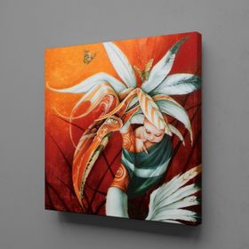 Technopa Bebek ve Leylek 110x110 cm Kanvas Tablo