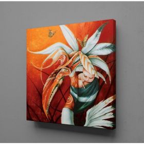Technopa Bebek ve Leylek 80x80 cm Kanvas Tablo