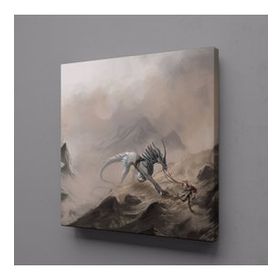 Technopa Beyaz At 25x25 cm Kanvas Tablo