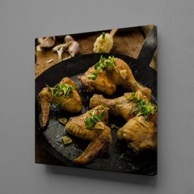 Technopa Bıldırcın Yumurtaları 120x120 cm Kanvas Tablo