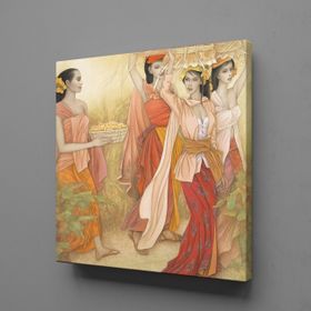 Technopa Bıldırcın Yumurtaları 120x120 cm Kanvas Tablo