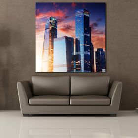 Technopa Binalar 70x70 cm Kanvas Tablo