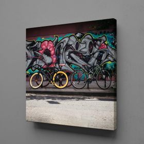Technopa Bisikletler 60x60 cm Kanvas Tablo