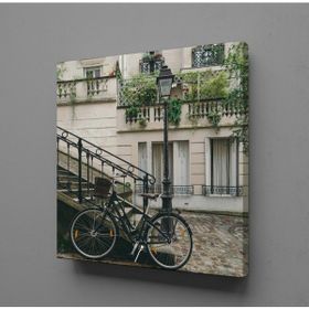Technopa Bisikletli Ev 90x90 cm Kanvas Tablo