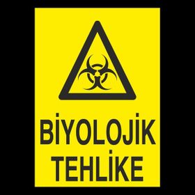 Technopa Biyolojik Tehlike 70 x 100 cm Uyarı Levhası