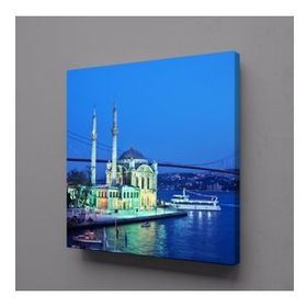 Technopa Boğaz Manzaralı Cami 60x60 cm Kanvas Tablo