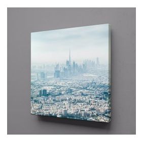 Technopa Buzlu Şehrin Güzelliği 25x25 cm Kanvas Tablo